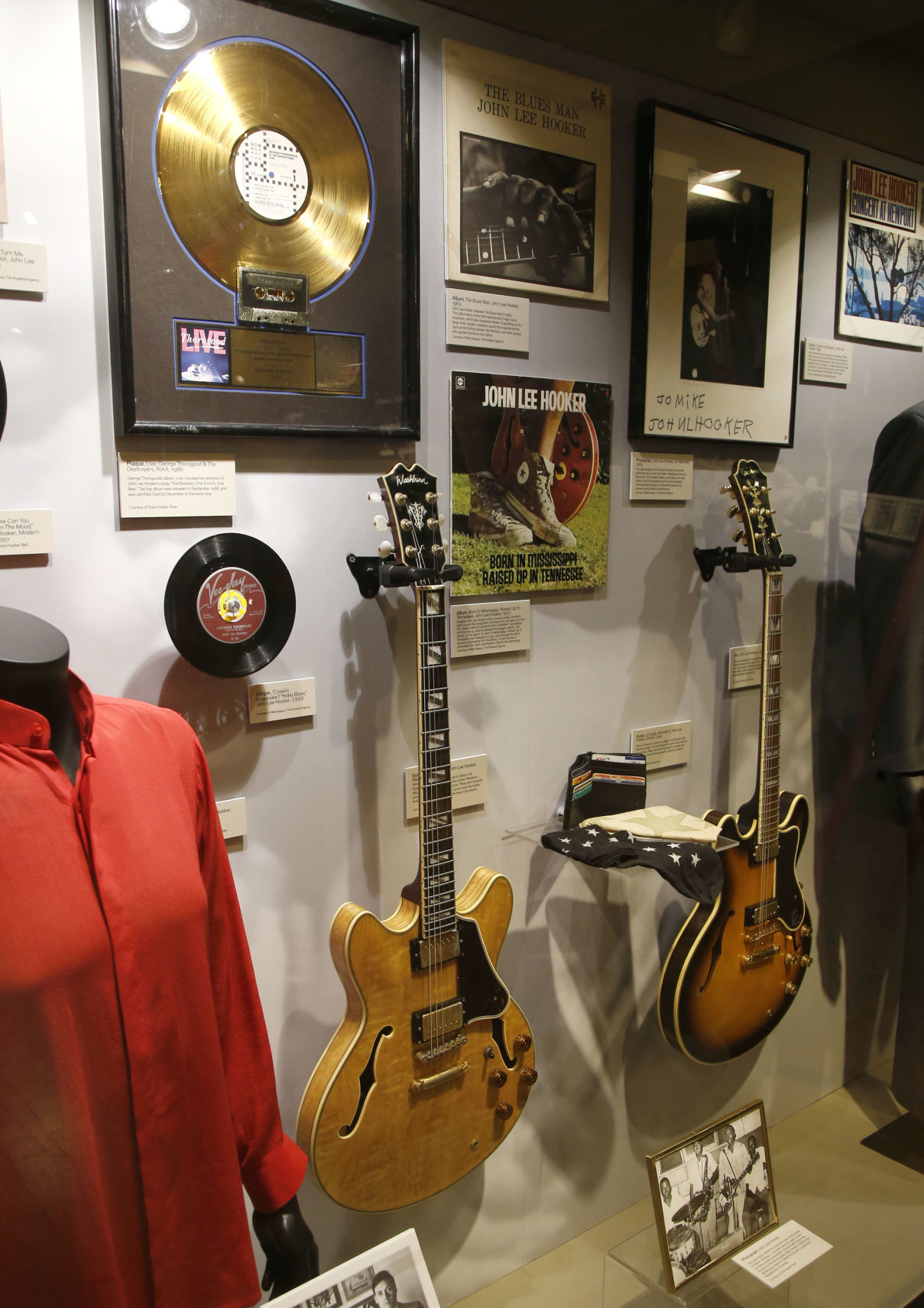 John Lee Hooker exhibit at Woody Guthrie Center